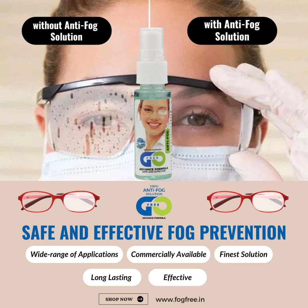 Say Goodbye to Foggy Glasses: Gofree Anti-Fog Spray for Glasses in Delhi