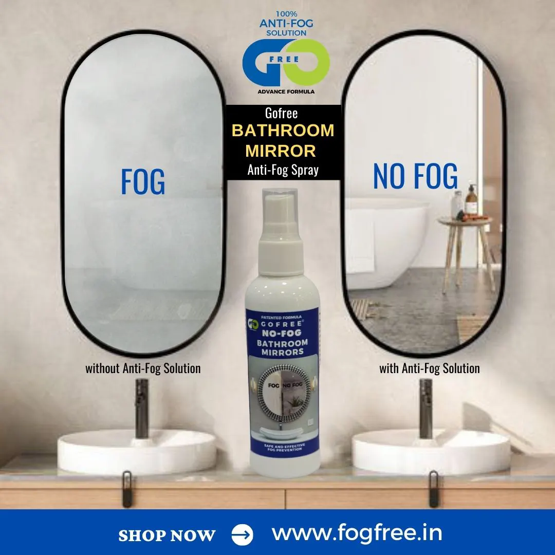 Goodbye to Foggy Mirrors with Gofree’s Bathroom Mirror Anti-Fog Spray