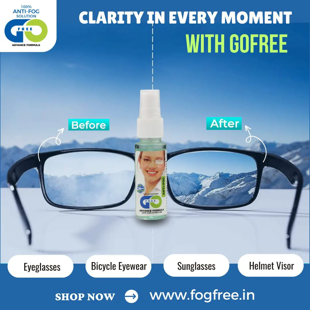 The Ultimate Guide to Gofree’s Anti-Fog Lens Spray in Delhi: Clear Vision for Every Situation