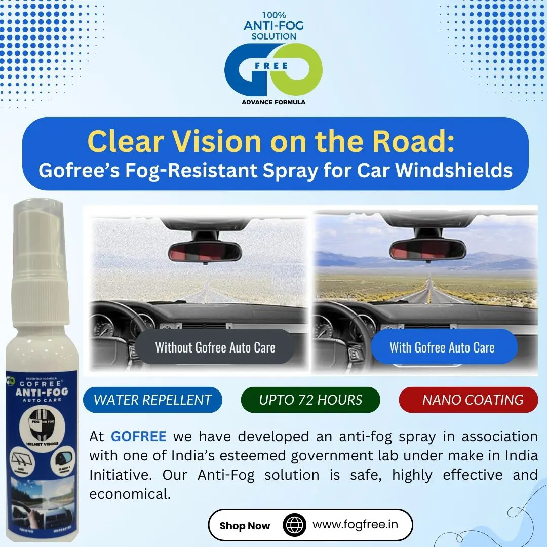 Clear Vision on the Road: Gofree’s Fog-Resistant Spray for Car Windshields