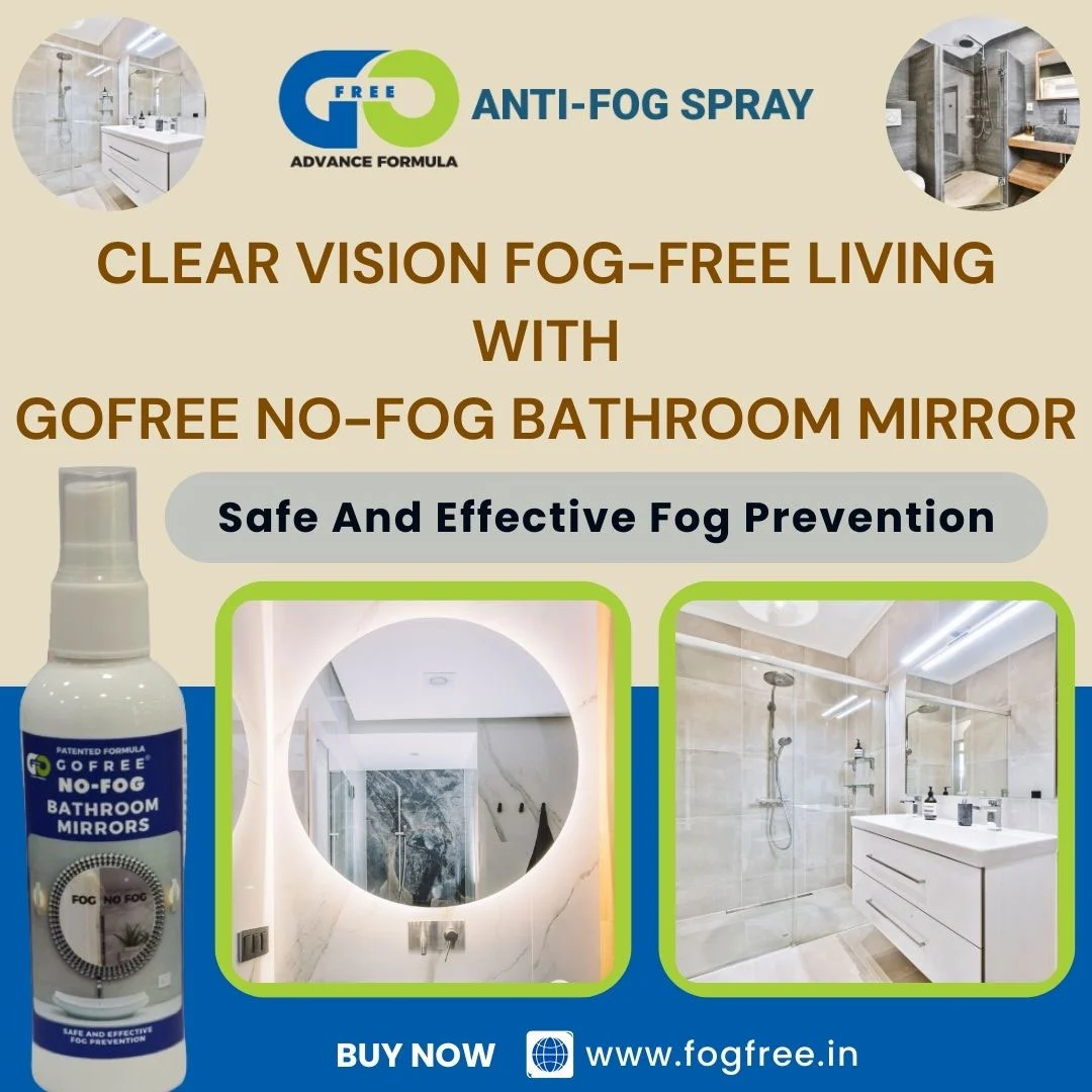 Introducing GoFree No-Fog Bathroom Mirror Anti-Fog Spray