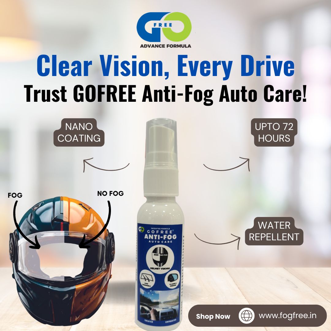 Ride with Confidence Clear Vision with Our Anti-Fog Spray for Helmet Visors