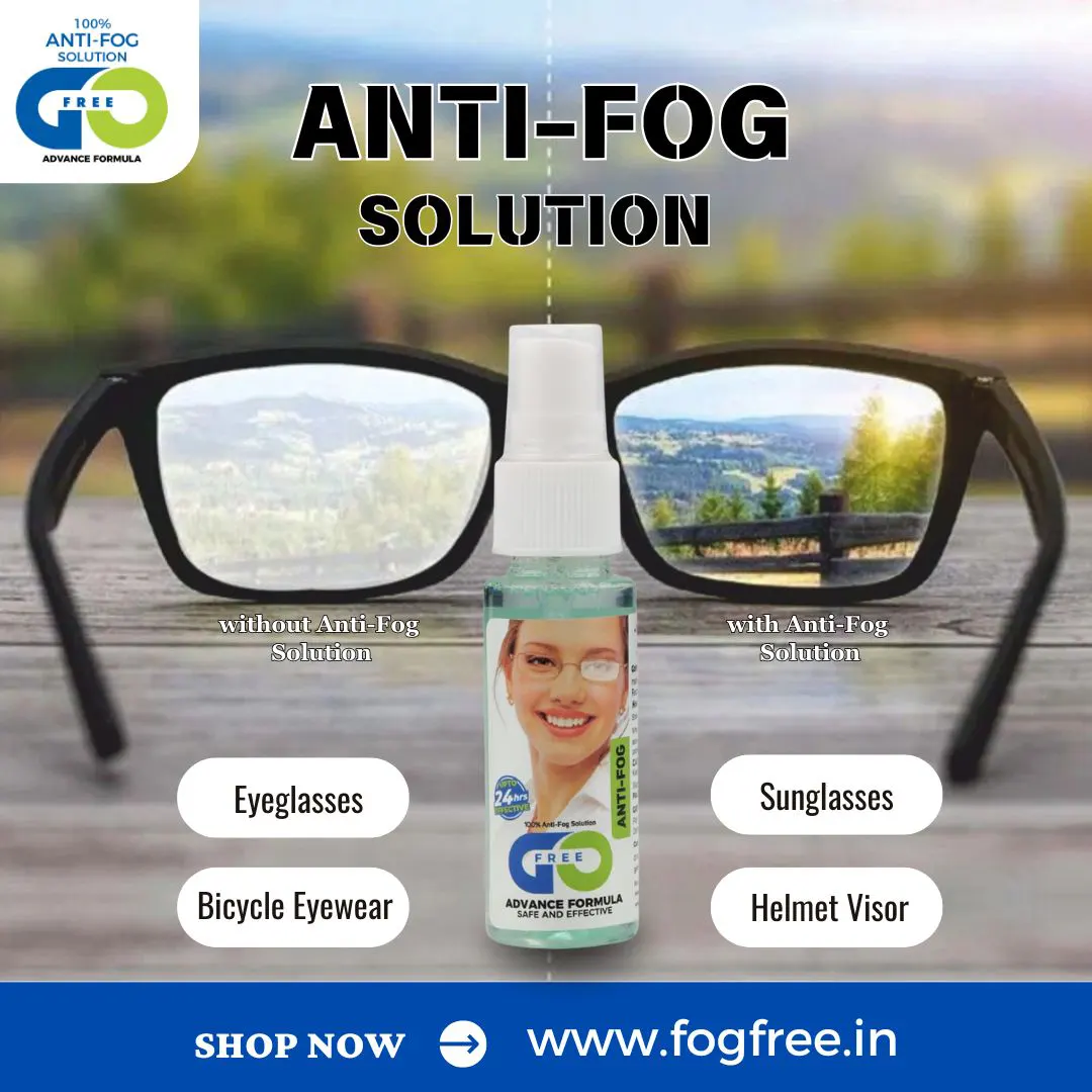 Crystal-Clear Vision: Gofree's Anti-Fog Spray for Spectacles in Delhi