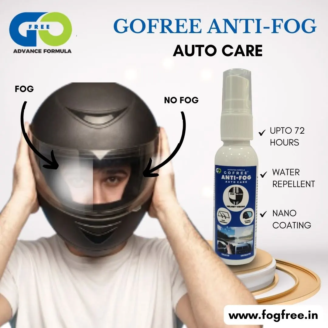 Stay Safe and Clear: The Ultimate Gofree Auto Care Anti-Fog Spray for Helmets